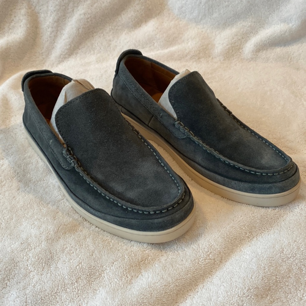 Frye Men’s Deck Venetian Sea Pine Suede Leather Loafer Shoes Size 10.5M